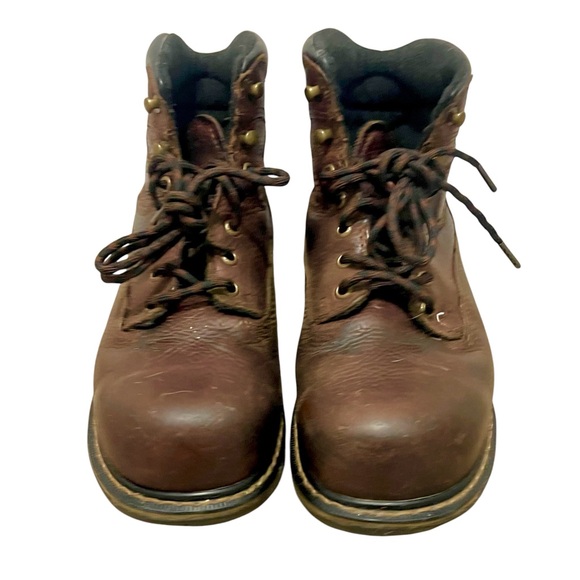 Red Wing Irish Setter 83604 Brown Leather Aluminum Toe Work Boots Mens Size 8.5 - Picture 2 of 9